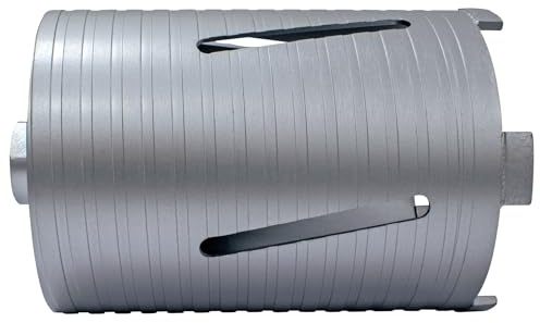Mexco DCX90 Slotted Dry Core Drill, High-Performance Diamond Core for Drilling Masonry Materials - 117mm