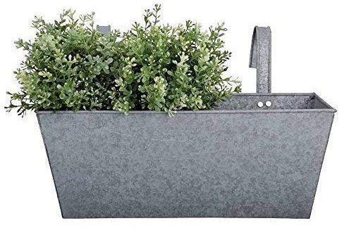 linoows Balkonkasten, Blumenkasten, Altzink Pflanzkasten im Retro Stil