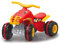JAMARA 460576 - Rutscher Little Quad - aus robustem Kunststoff, Anhängerkupplung, Ultra-Grip Gummiring an den Rädern, rot