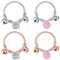 Mayhoop 20G 8mm Nasenpiercing Hoop Chirurgenstahl mit süßen Perlen Nasen Ring Lippenpiercing Ohr Helix Cartilage Ring 4 Stück