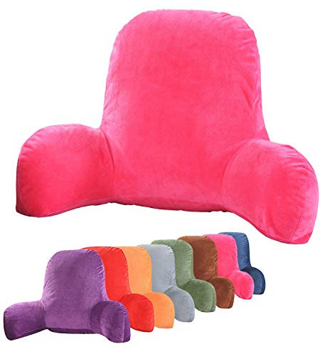 Large Plush Reading And TV Relax Pillow - Perfect for Adults, Teens, and Kids - For Bed Rest, Arm, Back, Pregnancy Lumbar & Head Neck Coccyx Lower Back Support Cushion,A,58x40x25cm