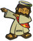 Jesus Dabbing Hologramm Sticker - DUB
