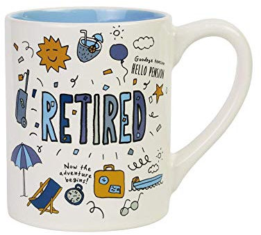 Enesco Simply Mud Retired Tasse, 400 ml