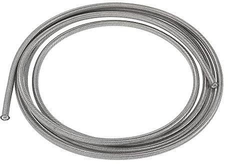 X AUTOHAUX AN4 3 Meters Braided PTFE Stainless Steel Car Oil Fuel Gas Line Hose