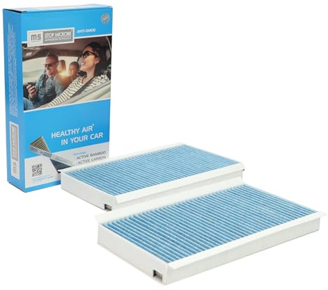 MASTER-SPORT 3139-2-IFB-SET-MS Innenraumfilter Pollenfilter Aktivkohlefilter Höhe: 31 Breite: 170 Länge: 322 Kompatibel mit BMW 5 Limousine E60 5 Touring E61 6 Coupe E63 6 Cabrio E64, ALPINA