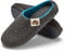 Gumbies Hausschuhe aus recycelten Materialien - rutschfeste & stabile Sohle, herausnehmbare Einlegesohle, wärmehaltend, für drinnen & draußen geeignet - Charcoal Turquoise, 40