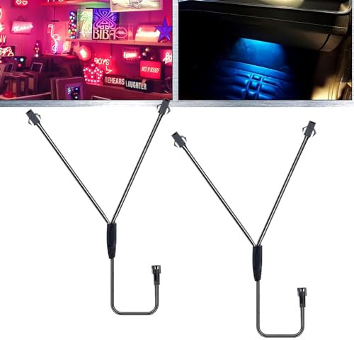 Ourbest Female to Male Extension Core Splitter Connectors for Neon Led Strip Y Cable, EL Wire Extension Cable Line, 2Pcs