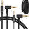 Linkidea Audio Cable for Beats Solo 4/3.0/2.0/HD, Studio Pro/3/2, Mix Headphones, 3.5mm TRS Replacement Aux Cord (5 ft/1.5 m 2 Pack)
