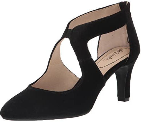 LifeStride Women's Giovanna 2 Pump, Black Velvet, 9 UK
