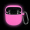 LEFXMOPHY Pink Case for New Bose QuietComfort Earbuds 2 2022, Silicone Cover Protective Skin Glow in Dark Funda