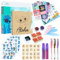Disney Stitch DIY Scrapbook Mädchen, Scrapbook Set, Stickerbuch & scrapbook zubehör mit Sticker Stempel Glitzerkleber, Geschenke für Mädchen