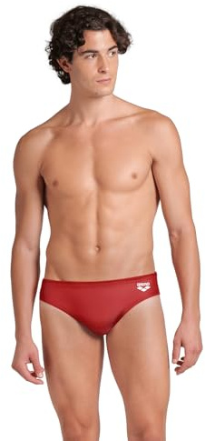 ARENA Dynamo R Men's Swimsuit, Quick-Drying Swimsuit, Chlorine and Salt Resistant Maxfit Fabric, UPF 50+ UV Protection Red