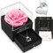 Hnustbo Muttertagsgeschenke für Mama, Ewige echte Rose mit 'Mom' Halskette, Konservierte Rose Ewige Blume Geschenke für Mutter, Geburtstagsgeschenk Mama