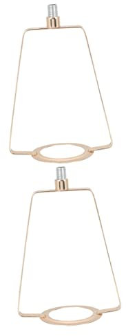 OSALADI 2 Stücke Passend Für Licht Zubehör Lampenschirm Schreibtischbeleuchtung Für Clip Horn Schirm Goldene Harfe Lampen Tischteil Abnehmbare Halterung Einstellbar DIY Adapter