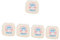 PLAFOPE 5 Stücke Damenbinde Aufbewahrungstasche Ornament Container Organizer Geldbörsen Für Reisebehälter Feminine Produktorganisator Tampon Aufbewahrungstasche Damenbinde Pads