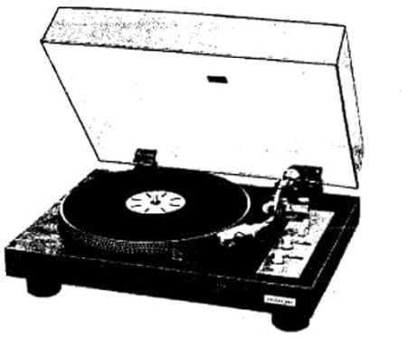 HITACHI PS-48 Instruction Manual for Direct Drive Turntable in English Deutsch und Francais