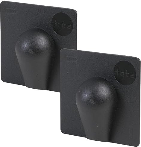 External Brick Burst Buster Plate - Cable Wall Entry Tidy Cover Satellite Coaxial Aerial (2, Black)
