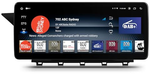 XTRONS 12,3 Zoll Android 14 Autoradio Octa Core 4GB 64GB Multimedia-Player Eingebautes 4G Car Play GPS Bluetooth WLAN USB Optional DAB OBD AHD-Kamera für Mercedes Benz GLK-Klasse X204 NTG 4.0 System