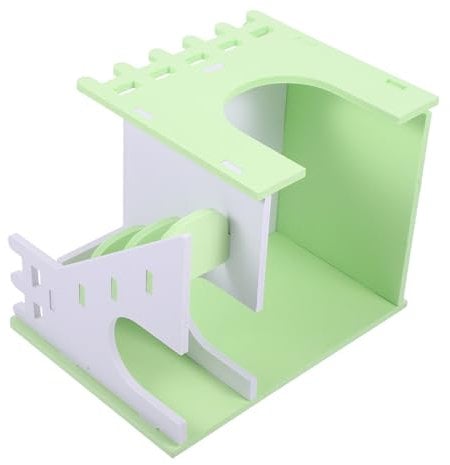 BESPORTBLE Guinea Pig House Villa Rat Cage Hideout for Hamsters Chinchillas and Small Animals Design with Ramp for Play and Resting Habitat for Pet Comfort