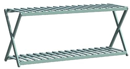 Support de pot de fleur d'escalier d'angle de support de fleur de niveau, conception en forme de croix, support de plante en bois intérieur et extérieur, utilisé pour l'affichage de plantes sur la te