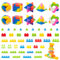 Neikafan 10x Radiergummi Würfel Puzzle mit 6 Schachteln Radiergum Mitgebsel Kindergeburtstag Mini Würfelpuzzle Radiergummis Gastgeschenke für Kinder als Tomobola oder Giveaways