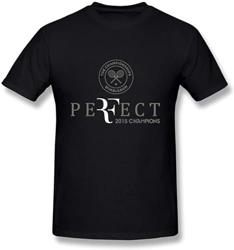 Men's Roger Federer 2015 Wimble Perfect Logo T Shirt Size XL