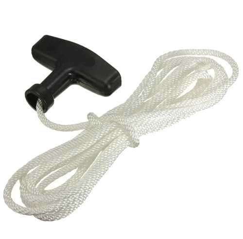 QAUUCP Universal Lawnmowers Pull Handleer Cord Line Rope Engine Petrol Handle Drawstring Suitable For Most Petrol Lawnmower Lawnmower Pull Cord