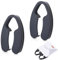 Wine Foil Cutter Tool for Wine Bottles 2 Pack Design Stainless Steel Blades Foil Remover Removes Foil Top Effortlessly Gift for Wine Lovers, Black