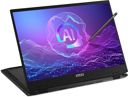 MSI Summit A16 AI+ (2024) 16 QHD+ 165Hz 2-in-1 Touchscreen Laptop: AMD Ryzen AI 9-365, Radeon Graphics, 32GB LPDDR5x, 1TB NVMe SSD, 360 Flip, Pen, Win 11 Pro: Ink Black A3HMTG-014US
