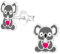 Monkimau Koala Kinder Ohrringe | 925 Silber | Mädchen Ohrstecker Schmuck | Hypoallergen & Nickelfrei | Kinderohrringe Geschenkidee