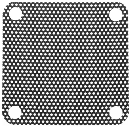 QUARKZMAN 20 Stück PC-Staubfilter, 40mmx40mm PVC Computer-Gehäuse-Kühler Staubschutzgitter Lüftergitter für Computer-Chassis-Lautsprecher, Schwarz