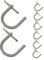 SOLUSTRE 8stücke Teiliges Aus Halbrunden D-ringen Aus Abnehmbar Für Taschen Und -zubehör Schwarz Für Handwerksprojekte Und Reparaturen