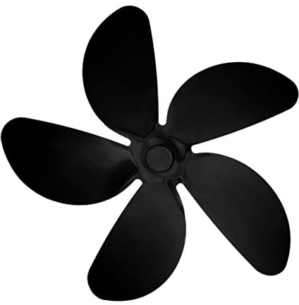 MAGICLULU Kaminventilatorflügel Aus Aluminiumlegierung Für Wärmebetriebene Holzofenlüfter Verbessert Die Luftzirkulation Und Brennstoffverbrauch