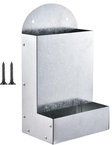 Automatic Coop Feeder - Chicken Grit Dispenser | Chicken Grit | Chicken Oyster Shell Feeder | Grit Trough Feeder | Portable Metal Large Automatic Coop Accessories For Duck Farm Outdoor Chick Feeding
