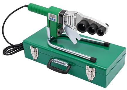 Muffenschweissgerät 1500W Wasserrohr Schweißgerät mit LED Digitalanzeige Welding Machine 20–32mm Rohrschweißmaschine, für PPR, PE, PP, HDPE und PPC Rohren