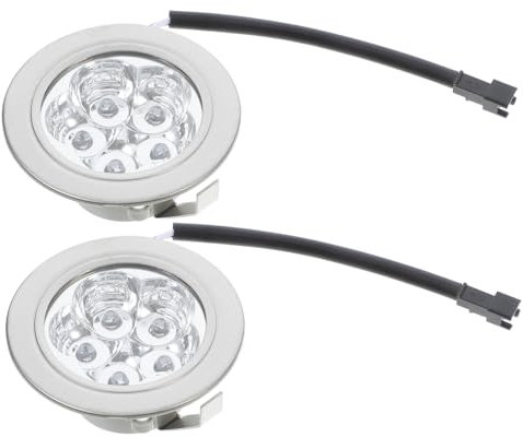 WOONEKY 2Piezas Bombilla LED para Campana Extractora Luz Resistente al Vapor Energía Reemplazo para Cocinas Plata
