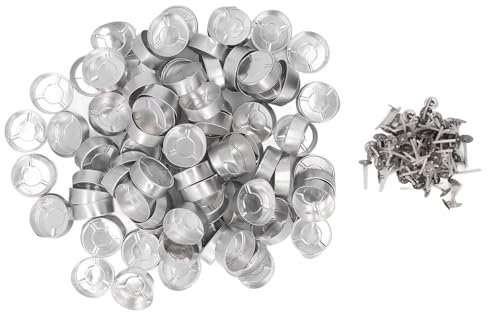 Fafeicy Tin Tea Lamps, Easy to Use a Candle Aluminum 100 Set for a Wedding Party Decorations Home