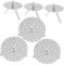 Zerodeko 6Pcs Removable Stainless Steel Filter for Funnel Replacement Parts for Optimal Filtration Versatile Kitchen Accessory Compatible with Various Funnel