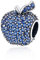 HMILYDYK Sterling Silber Apfel Form Swarovski Element CZ Kristall Charms Perlen passen europäischen Armband