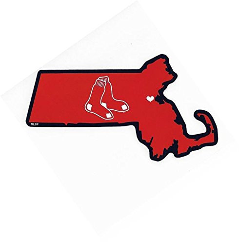Rico Industries Unisex Red Sox Home State Aufkleber, mehrfarbig, Einheitsgröße