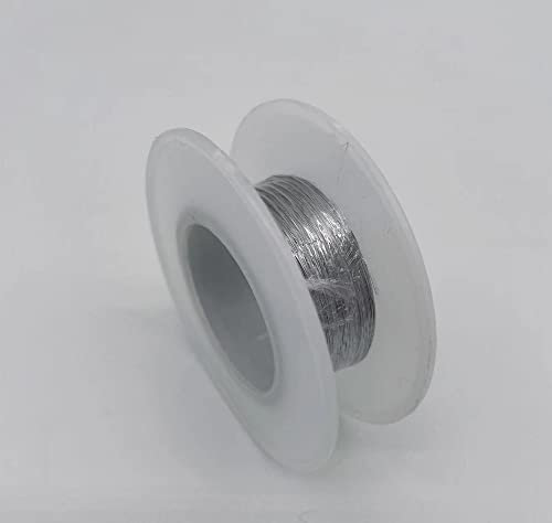ChaRLes 304 Edelstahldraht, 30 m, hell, einzelner harter Draht, 0,4 mm