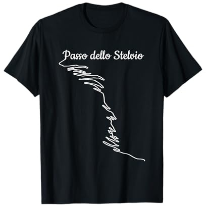 Passo dello Stelvio Bike Motorrad und Radsport T-Shirt