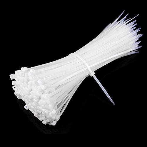 1000 PCS Nylon Cable Ties, Multi-Purpose Zip Ties Self-Locking Small Zip Ties Heavy Duty Zip Ties (4 Inch, White)