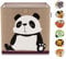 LIFENEY Aufbewahrungsbox Kinder mit Panda Motiv I Spielzeugbox mit Tiermotiv passend für Würfelregale I Ordnungsbox für das Kinderzimmer I Aufbewahrungskorb Kinder