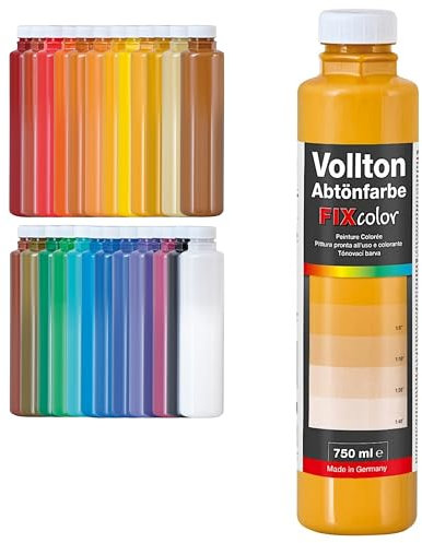 decotric Decolor Abtönfarbe Karamel - 750ml I Dispersionsfarbe für dekorative Anstriche und wasserbasierten Materialien I Hohe Farbkraft & Ergiebigkeit