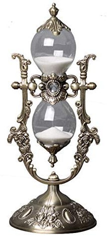 Sablier doré en Relief de 15 Minutes, utilisé pour la décoration de la Maison Vintage, Le Bureau/Le Bureau, la Cuisine, Les Cadeaux de Mariage (P1-G42U-8VJR)