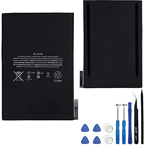 E-yiiviil ErSatzakku A1546 Compatible with Mini 4 A1546 A1550 A1538 i Pad Mini 5 A2133 A2124 A2125 A2426 with Tools