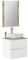 Baikal Conjunto de Mueble de baño Duo, Incluye Lavabo. Mueble Suspendido en Pared con Lavabo cerámico. Varios Acabados y Medidas. Mueble MONTADO.