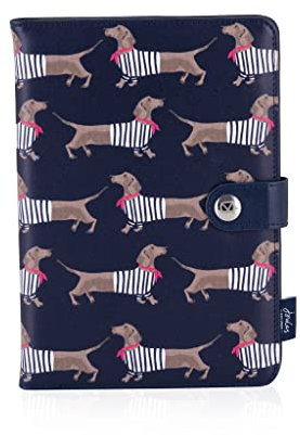 VQ Universal Tablet Case Cover for 7 & 8 Inch Tablets, Stand Folio Tablet Cover with 3 Adjustable Angles with Designer Joules Sausage Dogs Print
