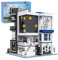 Mould King 16043 Street View Kreativserie, Streetview Building Blocks mit LED-Licht The Art Gallery Showcase-Modell Montagesteine ​​Kinderspielzeug